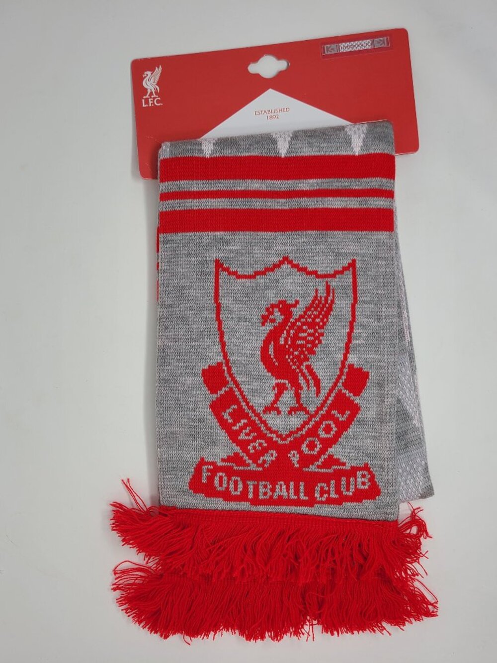 Liverpool FC Scarf Red Gray New Soccer